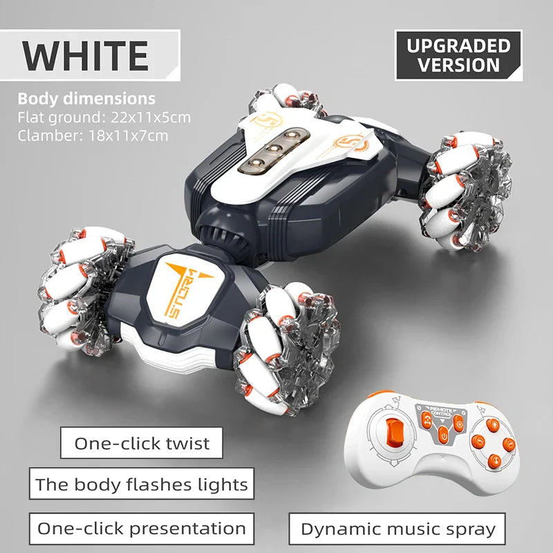 2.4G RC Stunt Car Watch Hand Gestures 360° Rotating Off-road Climbing Remote Control Car Toy For Kids Gift