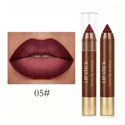 6-Piece Matte Creamy Lipstick Pencil Set