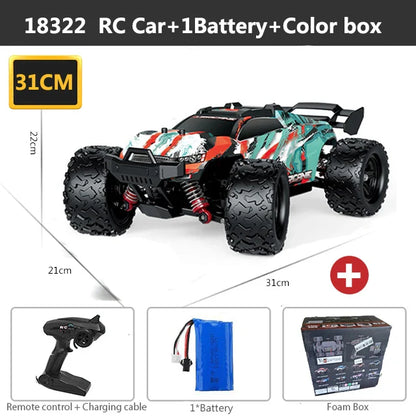 1:18 Scale RC Car 2.4G 4WD 40+MPH High Speed Fast Remote Controlled Car HS 18311 18321 18302 RC Truck Christmas Toys Boy Gifts