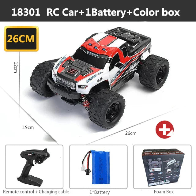 1:18 Scale RC Car 2.4G 4WD 40+MPH High Speed Fast Remote Controlled Car HS 18311 18321 18302 RC Truck Christmas Toys Boy Gifts