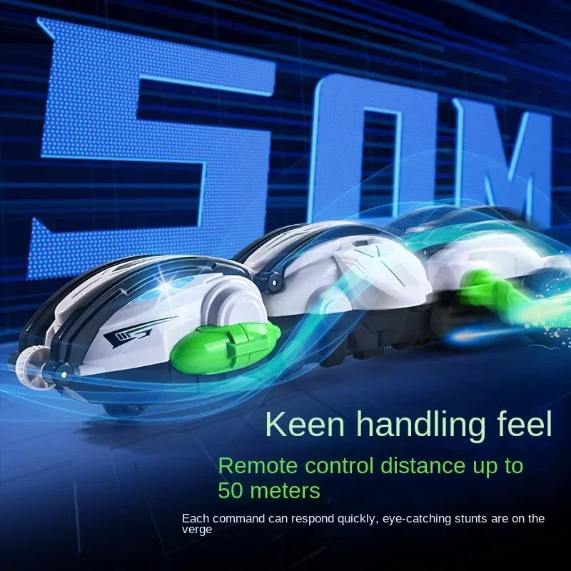 Drift Rolling 360 Remote Control  Stunt Car 2.4G Impact Resistant High-speed Driving 6 Wheel Rolling Children Drift Rc Car Toy