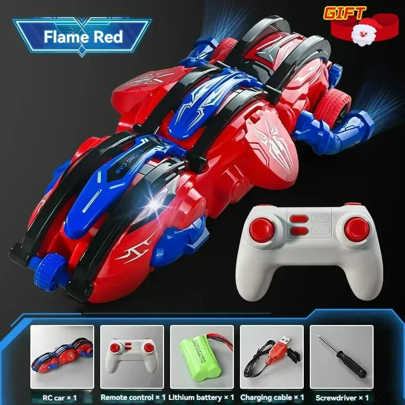 Drift Rolling 360 Remote Control  Stunt Car 2.4G Impact Resistant High-speed Driving 6 Wheel Rolling Children Drift Rc Car Toy