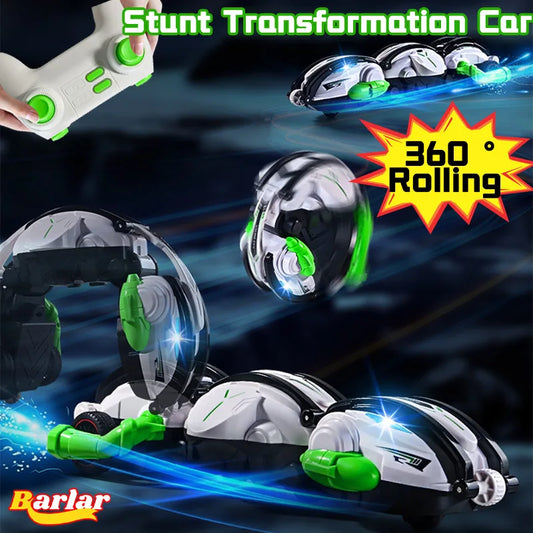 Drift Rolling 360 Remote Control  Stunt Car 2.4G Impact Resistant High-speed Driving 6 Wheel Rolling Children Drift Rc Car Toy