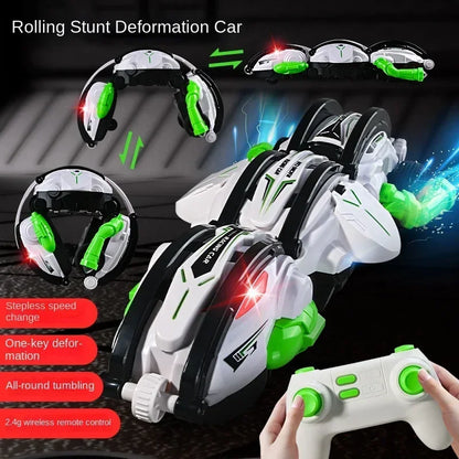 Drift Rolling 360 Remote Control  Stunt Car 2.4G Impact Resistant High-speed Driving 6 Wheel Rolling Children Drift Rc Car Toy