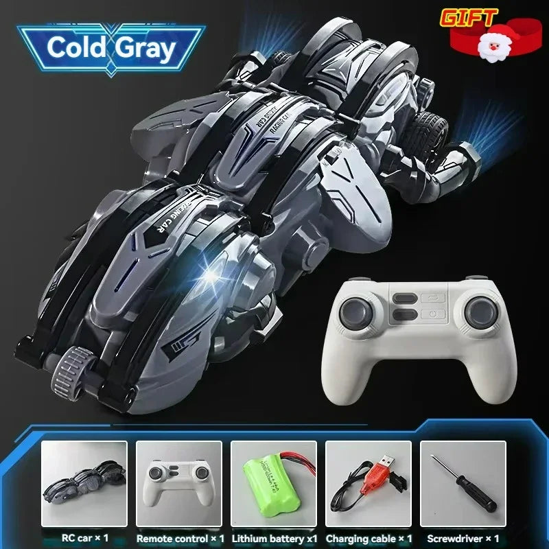 Drift Rolling 360 Remote Control  Stunt Car 2.4G Impact Resistant High-speed Driving 6 Wheel Rolling Children Drift Rc Car Toy