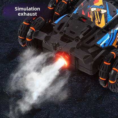6/8 Wheels High Speed Remote Controlled Cars Toy Spray Twisting Stunt Drift Car with LED Lights RC Cars Toys for Adults Children