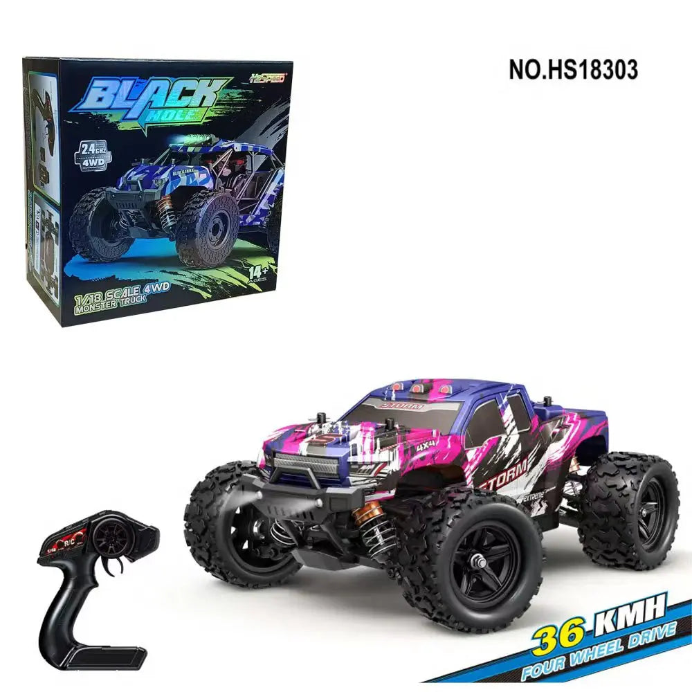 1:18 Scale RC Car 2.4G 4WD 40+MPH High Speed Fast Remote Controlled Car HS 18311 18321 18302 RC Truck Christmas Toys Boy Gifts