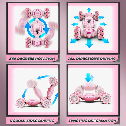 RC Car Remote Control Stunt Toy Car 4WD 1:18 Gesture Sensing RC Drift Cars Twist Climbing Off Road Kids Girl Gift Children Toys