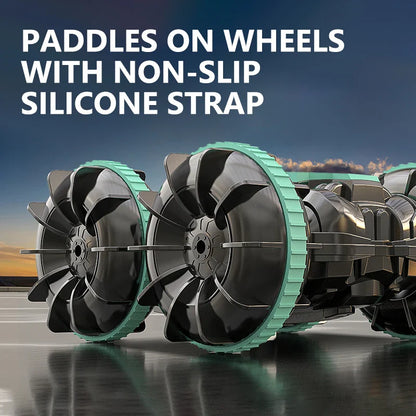 Remote Control Car 2.4G Rc Boat Waterproof Controlled Amphibious Stunt Car 4WD All Terrain Beach Pool Toys for Boys Girls Gift