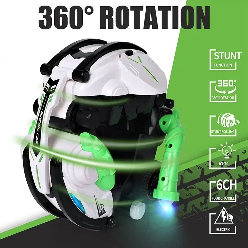 Drift Rolling 360 Remote Control  Stunt Car 2.4G Impact Resistant High-speed Driving 6 Wheel Rolling Children Drift Rc Car Toy