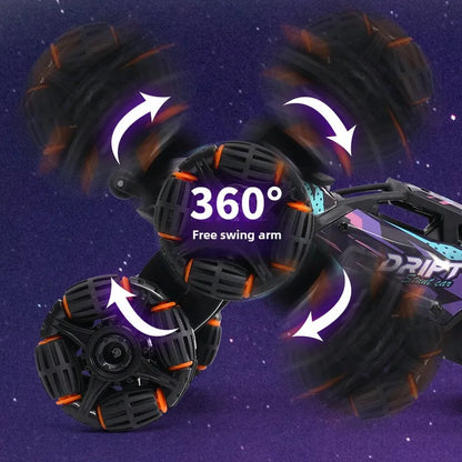 6/8 Wheels High Speed Remote Controlled Cars Toy Spray Twisting Stunt Drift Car with LED Lights RC Cars Toys for Adults Children